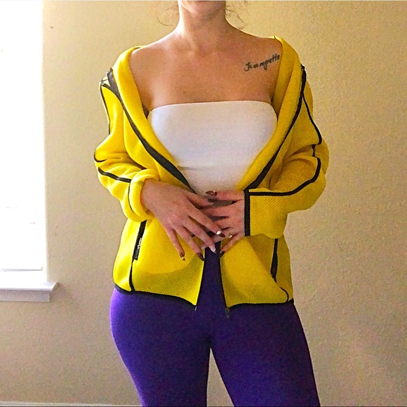 Zara sport yellow breathable jacket size M - Picture 5 of 7